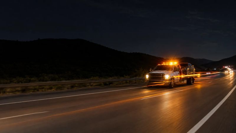 Professional roadside tire change service from Sagacity Towing in Denver